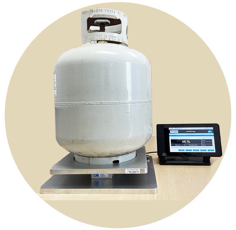 Smart Scale and Node Plus for Gas and Liquid Levels and Percentage Monitoring